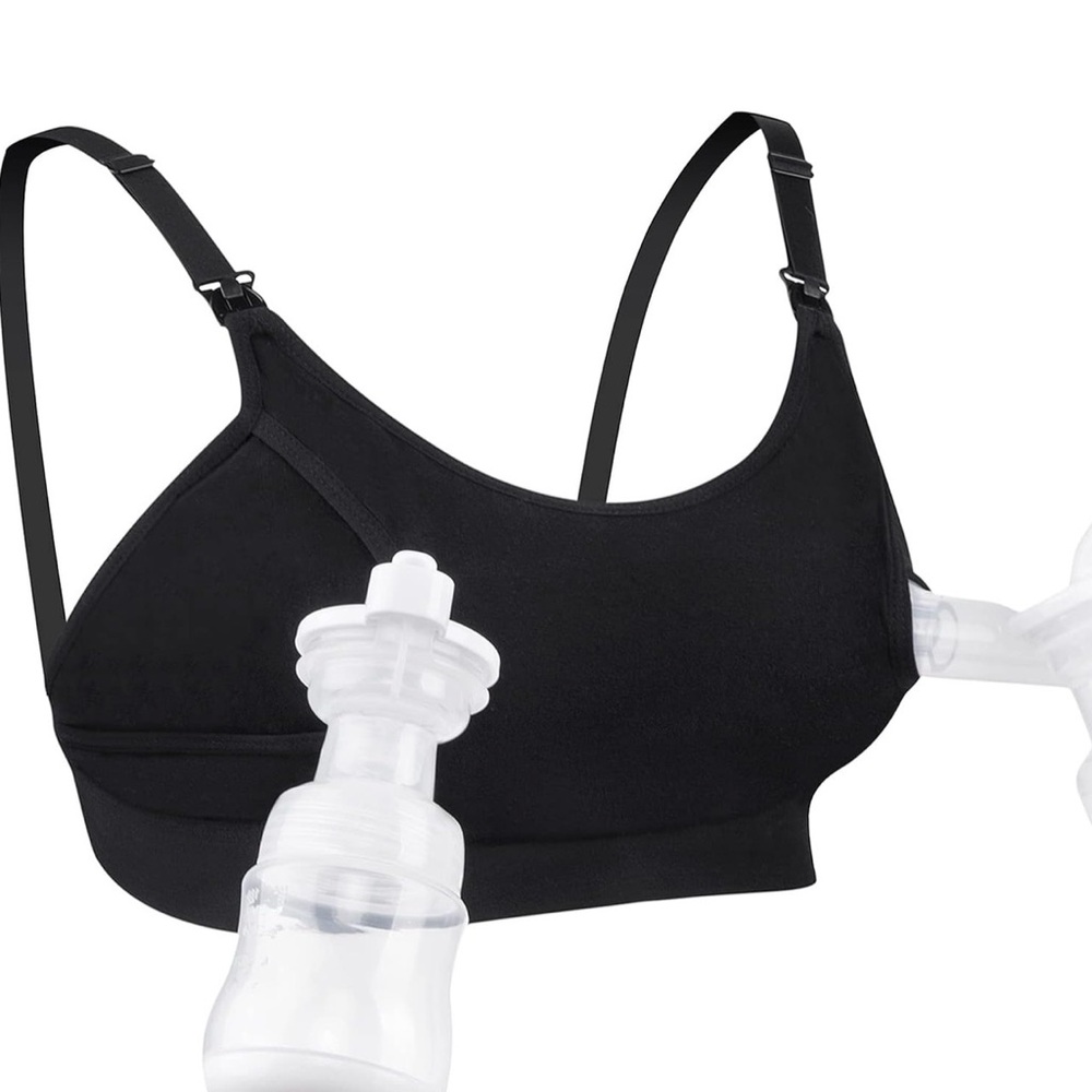 2 Momcozy Black Pumping & Nursing Bras - Picture 3 of 7